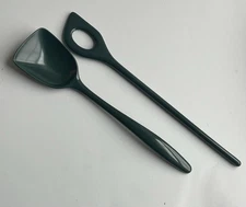 VTG MCM Rosti Melamine Stirrer Spoon Utensil 2520 2524 DanishDesign Dark Green