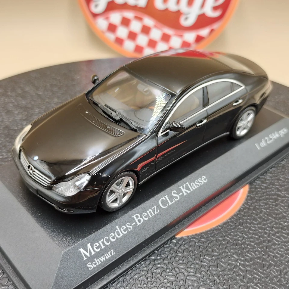 MINICHAMPS 1/43 Mercedes-Benz CLS-Class 2004 Black 400034300 - Image 2 of 4