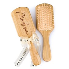 Personalized Hair Brush for Women with Name, Custom Engraved Square, Square