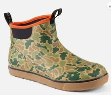Grundens Men's Deck Boss 6" Ankle Boots 60008-924 High Fives Camo
