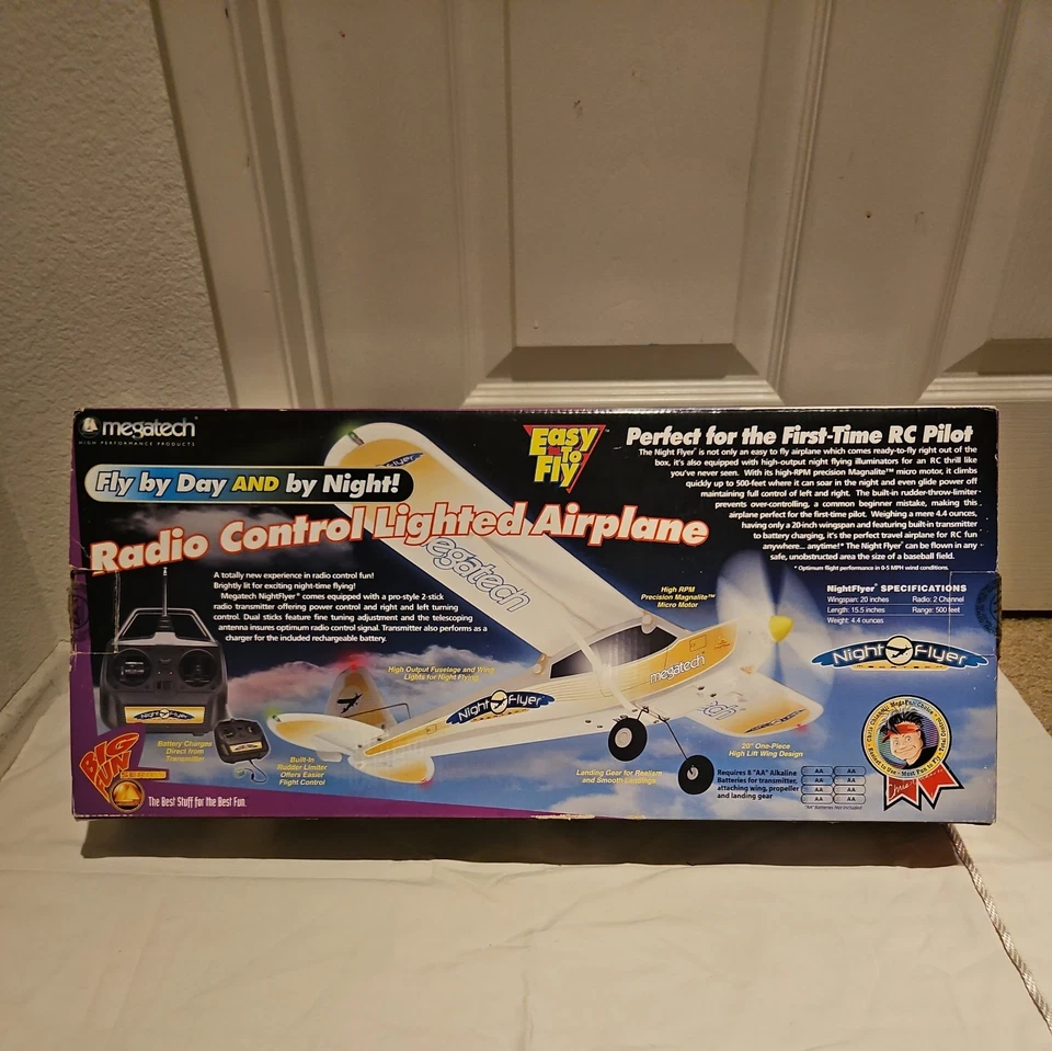 MEGATECH Radio Control Lighted Airplane MTC9970 NIGHT FLYER W/ LIGHTS - Image 2 of 4