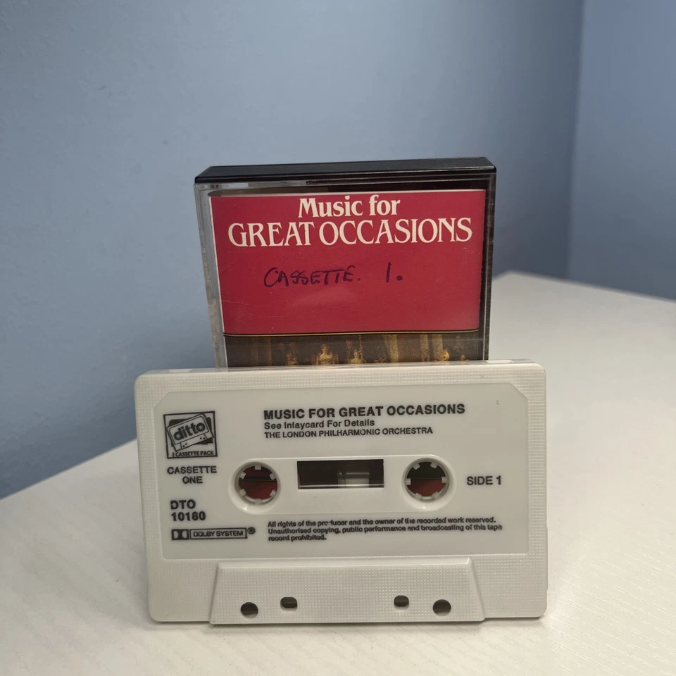 Music for Great Occasions Classical compilation Cassette Tape - March, Overture - Image 2 of 3