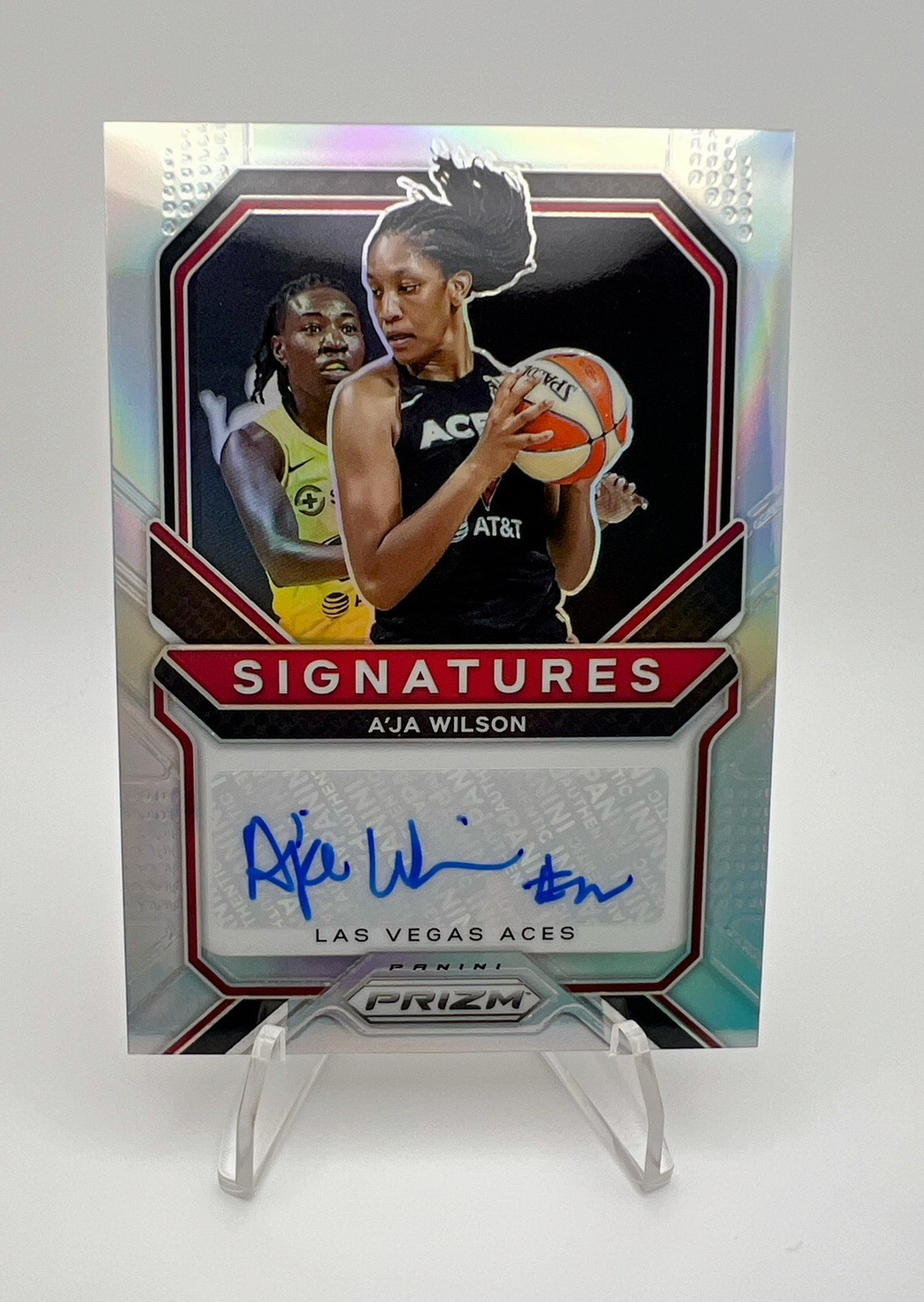 2021 Prizm A’JA WILSON WNBA Signatures #SG-AJW Auto Silver SSP 🔥 Aces 🐐 