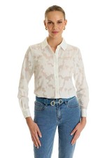 Stelle Lace Blouse/Button Up  White  THE NOLI SHOP