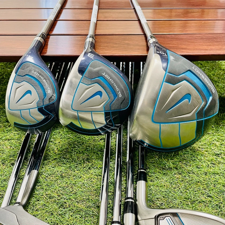 NIKE Slingshot FullSet 1w 3w 4ut Iron 6-9PwSw 10Pics Uni Flex Golf RH Mens Used - Image 3 of 4