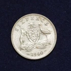 1960 Australia Sixpence — photo from another recent sale