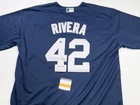 Mariano Rivera Last to Wear 42 Autographed Yankees Nike Baseball Jersey COA