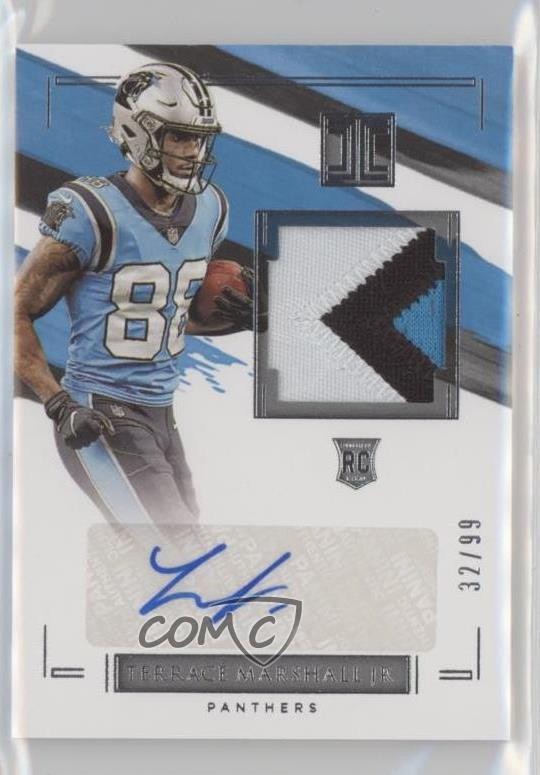 Terrace Marshall Jr. Panini Impeccable Rookie Patch Autograph #RPATM Base