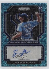 2022 Panini Prizm Rookie Teal Donut Circle 12/13 Jackson Kowar #RA-JK Auto 12ty