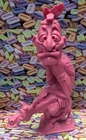 Vintage Nutty Mads Lost Teepee- Indian Figure, Marx Toys- PURPLE COLOR