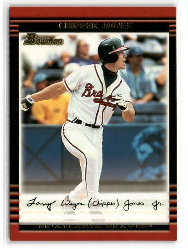 Chipper Jones #80 2002 Bowman card