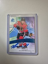 Nicolas Beaudin Signed Sp Game Used Rookie /199 Blue Autograph Auto Blackhawks 
