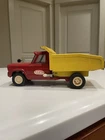 Vintage Tonka Dump Truck Jeep Metal Red Yellow