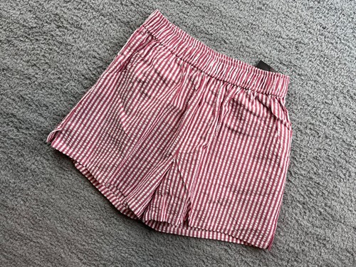 Art Class Girl's Size Large (10-12) Striped Seersucker Shorts Red/White - Picture 2 of 7