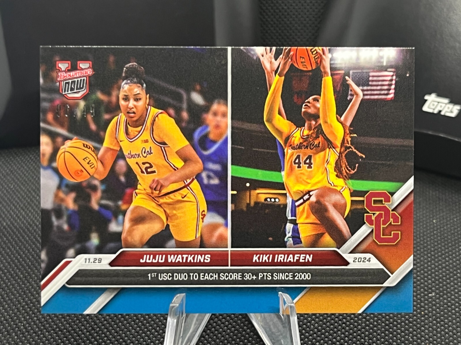 2024 Bowman U Now - Blue #20 Kiki Iriafen JuJu Watkins Rookie /49