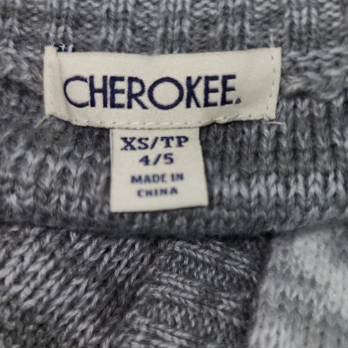 Girls Cherokee Sweater Shrug Kimono White Grey Silver Sparkle XS 4-5 Metallic - Picture 3 of 4