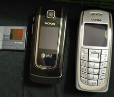 NOKIA VINTAGE CELL PHONES LOT OF 2 UNLOCKED CINGULAR ATT UNTESTED