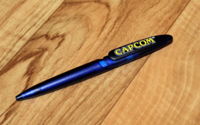 Old Capcom promo Ball Point Pen Resident Evil 2 3 Street Fighter Dead Rising etc