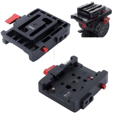 Klemmadapter für Manfrotto Gitzo ACE 50mm Platte Sachtler FSB DV8 3+3/5+5 Kopf