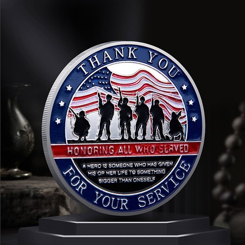 20PCS Challenge Coin Military Appreciation Thank You for Your Service Collect - Picture 6 of 10