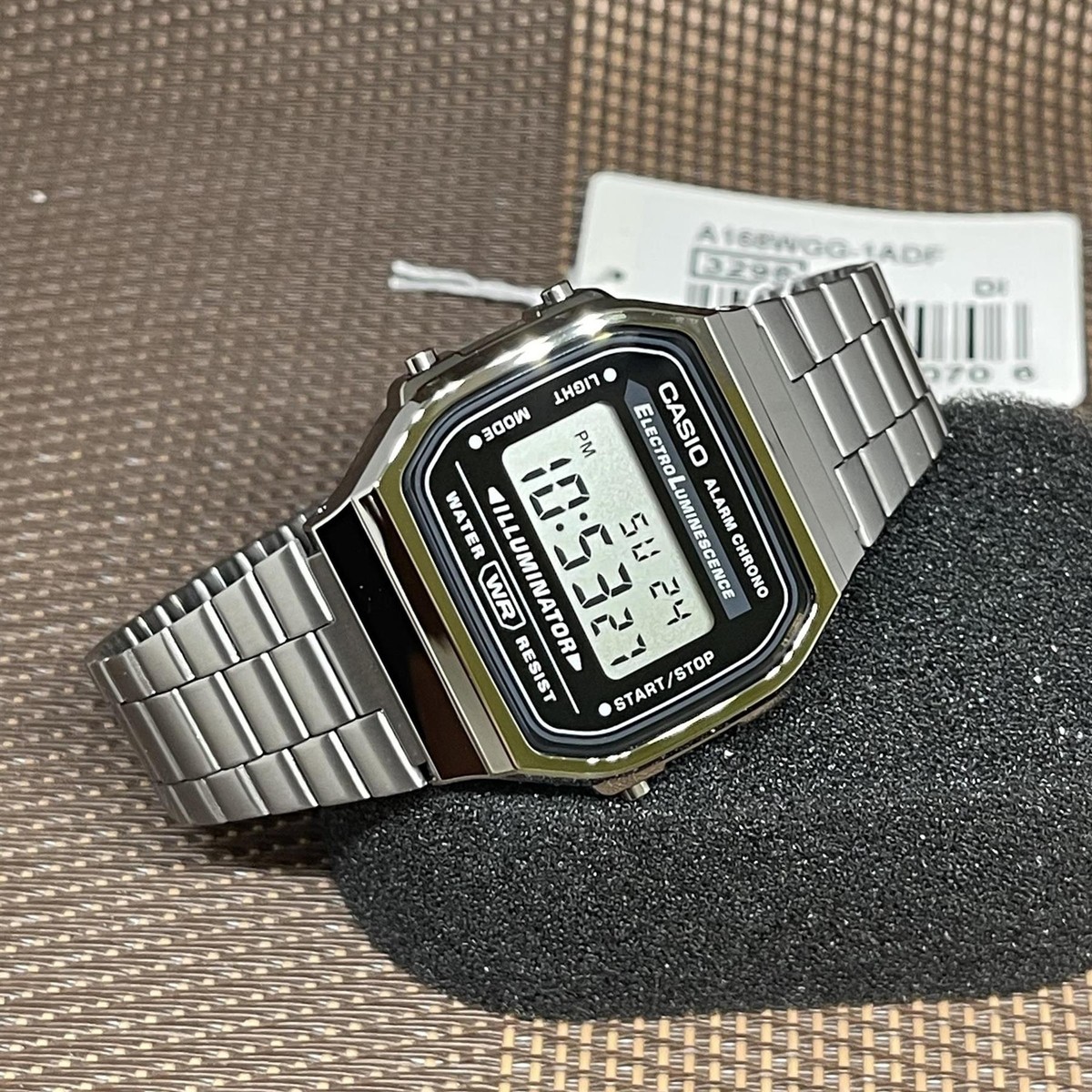 Casio A168WGG-1A Youth Vintage Gray Ion Plated Stainless Steel