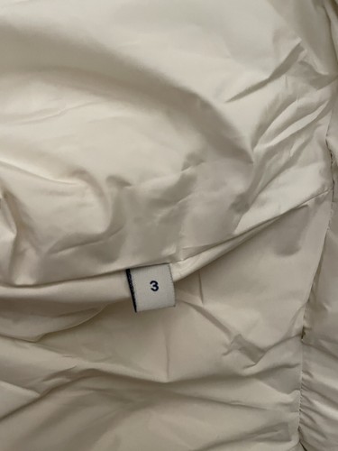 MONCLER originale Gilet imbottito in piuma nuovo TAGLIA 3 colore Bianco - Foto 7 di 9