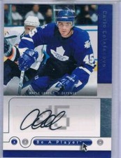 2005 Be a Player Autographs #CC Carlo Colaiacovo NM/MT Auto 