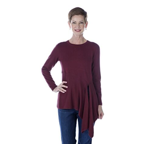 DG2 By Diane Gilman Quad Blend Asymmetrical Sweater. 1X - Picture 1 of 1