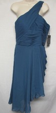 FANCIEST One Shoulder Bridesmaid Asymmetric Prom Evening Formal Party Dress +aa3