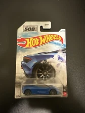 2021 Hot Wheels McLaren 720S #9 Blue - Factory 500 H.P.