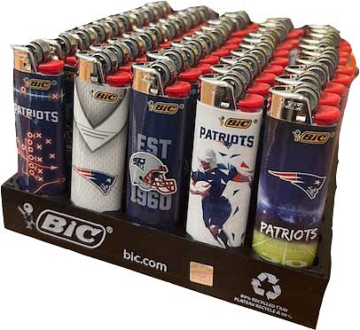 S Nfl Patriots, Assortment May Vary 50-ct Tray Wholesale Bul