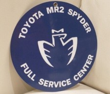 Toyota Mr2 Spyder Full Service Center Metal Garage Man Cave Sign