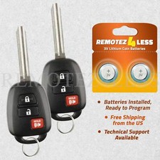 2 For 2013 2014 2015 2016 2017 Toyota Rav4 Remote Car Keyless Entry Key Fob