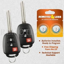 2 For 2013 2014 2015 2016 2017 Toyota RAV4 Remote Car Keyless Entry Key Fob