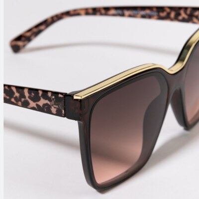 NEW! HOUSE OF HARLOW 1960 Tortoise Shell Gold Trim Sunglasses Shades UV  Protect