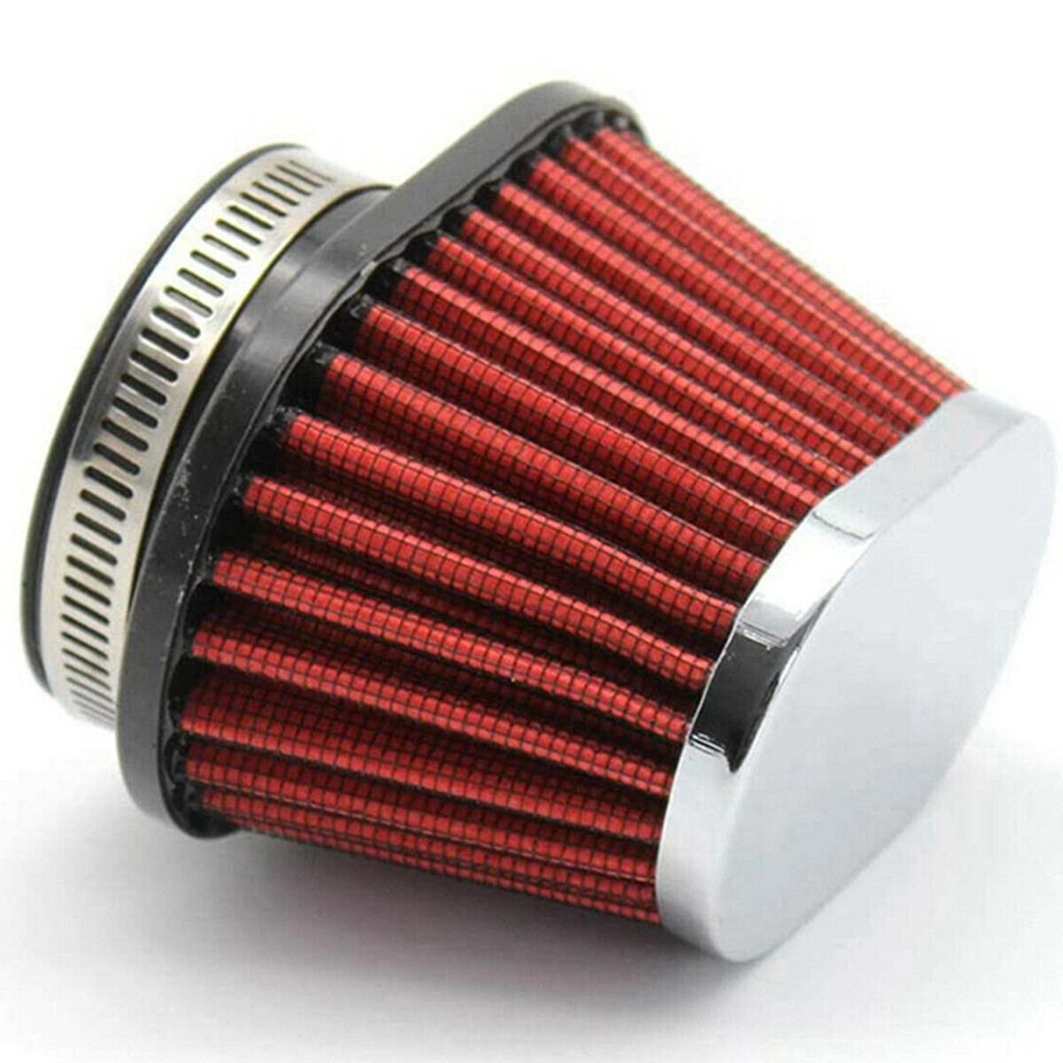 2x 2.15in Red Performance High Flow Cold Air Intake Cone Replacement Dry Filter