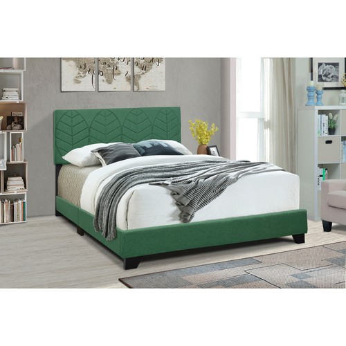 AllinOne Upholstered Green Bed Kelly Green King eBay