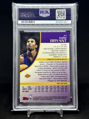 2001-02 Topps Kobe Bryant #30 Pristine PSA 10 Pop 60 | eBay 