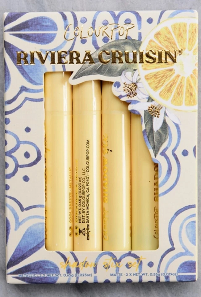 Colourpop Riviera Cruisin 4PC Eye Shadow Stix Set Metallic & Matte Brand New NIB - Image 2 of 4