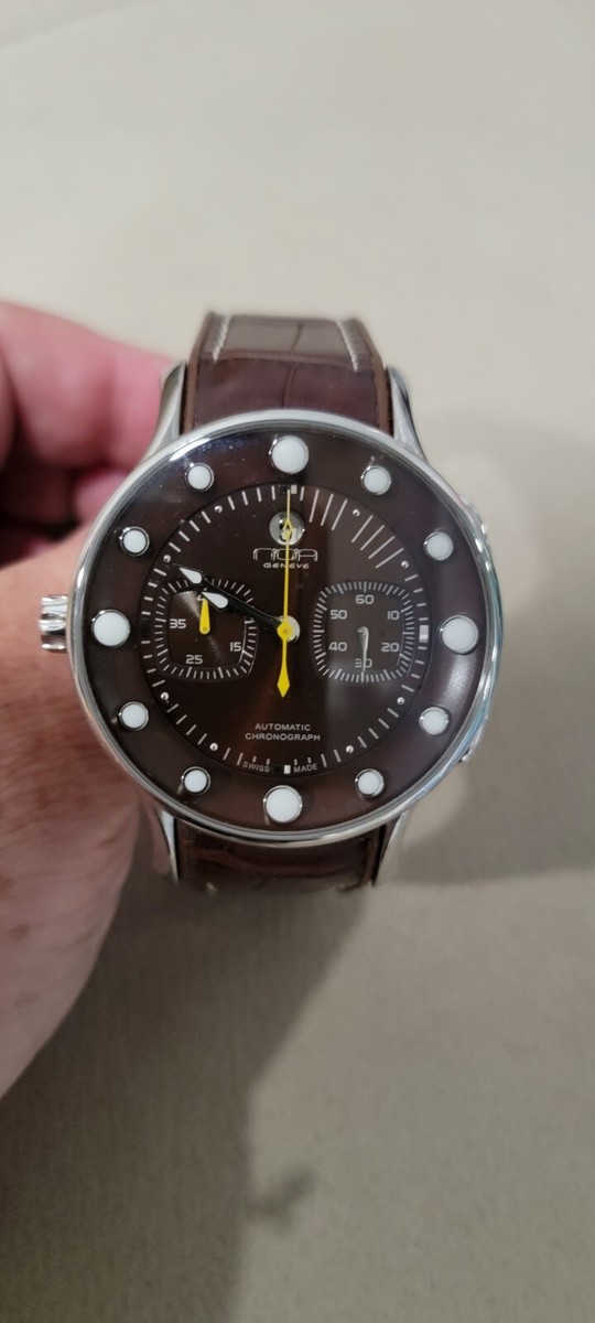 N.O.A NOA ノア 1675-G-001 クロノグラフ　腕時計 Noa 1675-G-001 Analog Quartz Men N.O.A Chronograph Watch