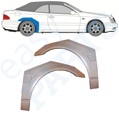 Für Mercedes CLK A208 Cabrio 1997-2003 Radlauf Reparaturblech Kotflügel / Paar