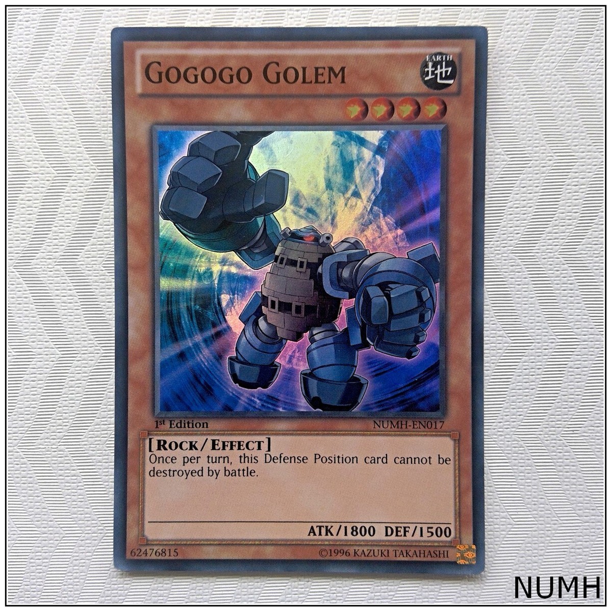 YU-GI-OH! - Gogogo Golem (NUMH-EN017) - Cazadores De Números - Edición Ilimitada - Super Raro