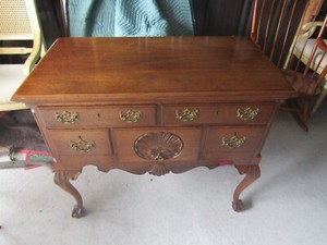 BIGGS Furniture Ball & Claw Mahogany Lowboy