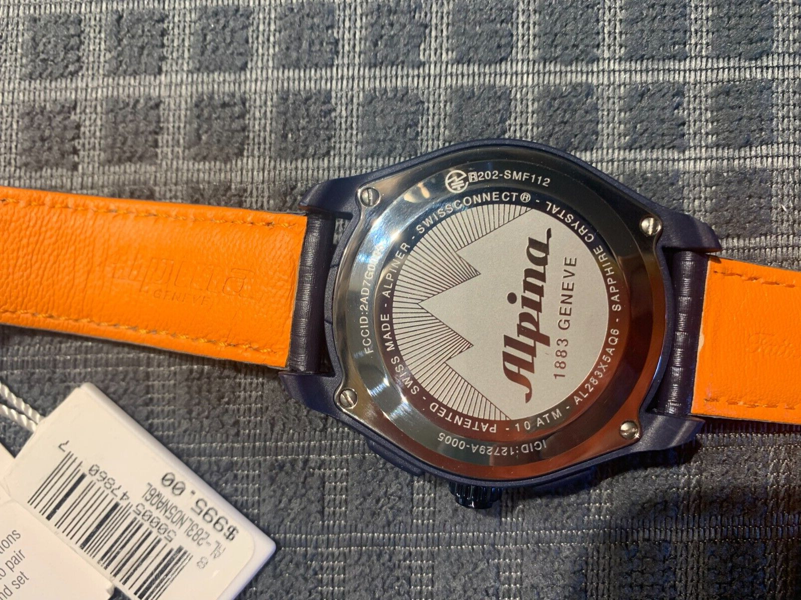 ALPINA ALPINER X AL-283LNO5NAQ6L NAVY BLUE ANALOG-DIGITAL SMARTWATCH 45 MM NEW