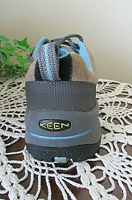 Stivali scarpe KEEN in pelle per escursioni all'aperto blu marrone 7 5 m belli