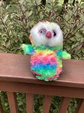 Ty Beanie Boo Owen The Rainbow Owl Plush 6” Stuffed Animal Stuffy Toy 2019