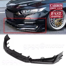 For Honda Accord 18-20 ACR Style Carbon Fiber Front Bumper Lip Splitter Spoiler