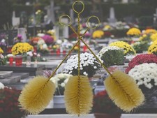 3x SET WEIHWASSERPINSEL WASSERPINSEL PINSEL GRABPINSEL HOLY WATER BRUSH FRIEDHOF