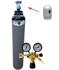 STICKSTOFF Gasflasche 8Liter 1,6m3 Klimaanlagen  Reifenaufblasen Minderer 16 Bar