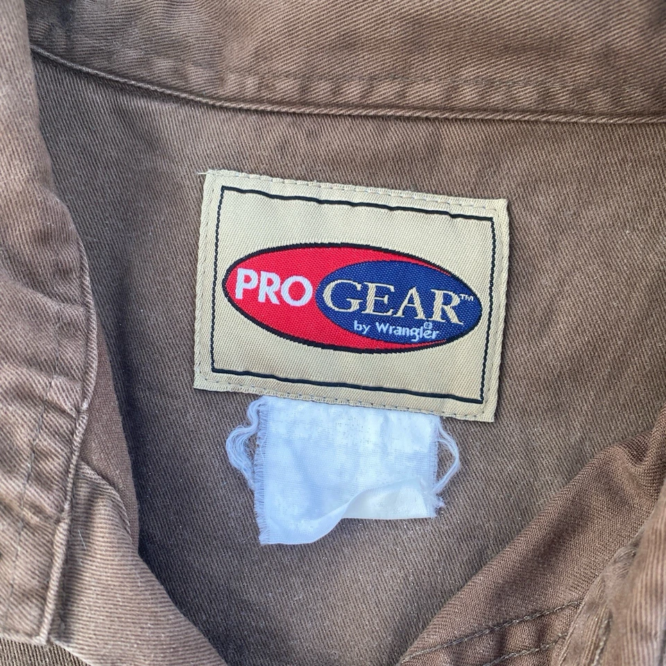 Camisa de tiro Progear by Wrangler almohadilla para el hombro marrón talla XL 17-17 1/2 Foto 3 de 4